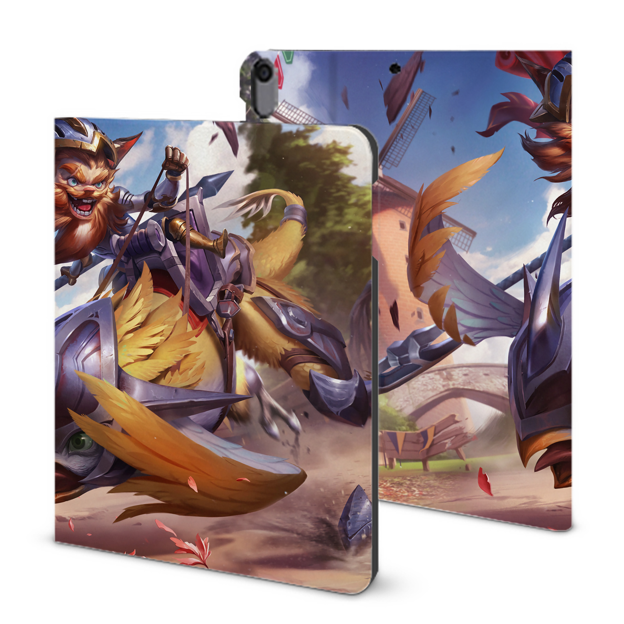 （画像用） リーグ・オブ・レジェンド League of Legends LOL IPad ケース ブック型 PUレザー TPU 耐衝撃 軽量 薄型 ペン収納なし 全面保護 IPad 各モデル対応